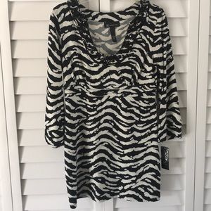 I.N.C sand waves tunic